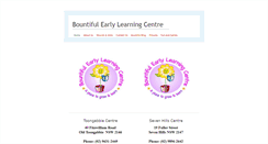 Desktop Screenshot of bountifulearlylearning.com